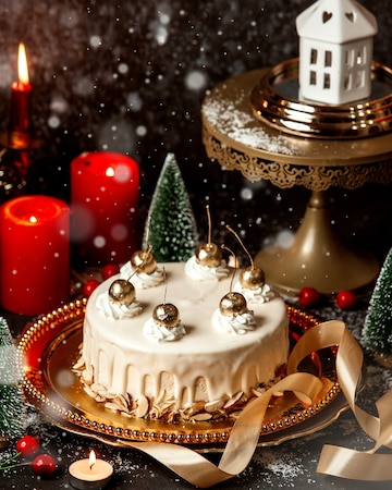 Ideias criativas para decorar o topo do bolo de natal com estilo